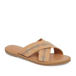 Toms Viv Crisscross Honey Leather Sandal